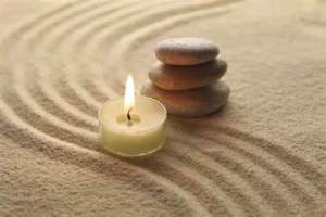 meditation_stones candle sand
